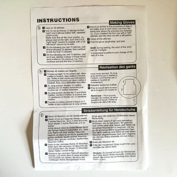 Knitting Kit for Beginners, Kids & Adults – Make a Pair of Gloves w/All Supplies - Picture 5 of 6